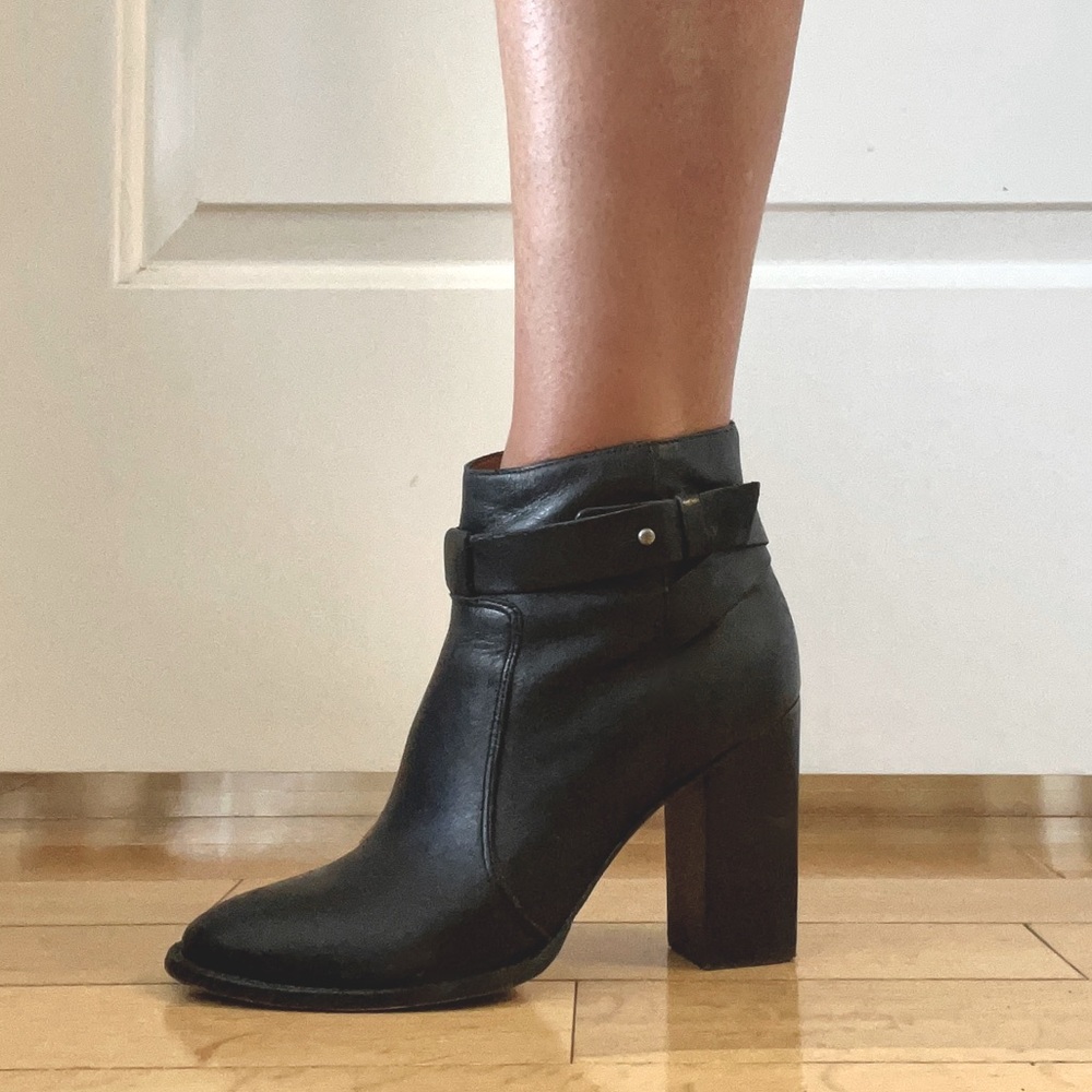 Madewell Black Leather Booties